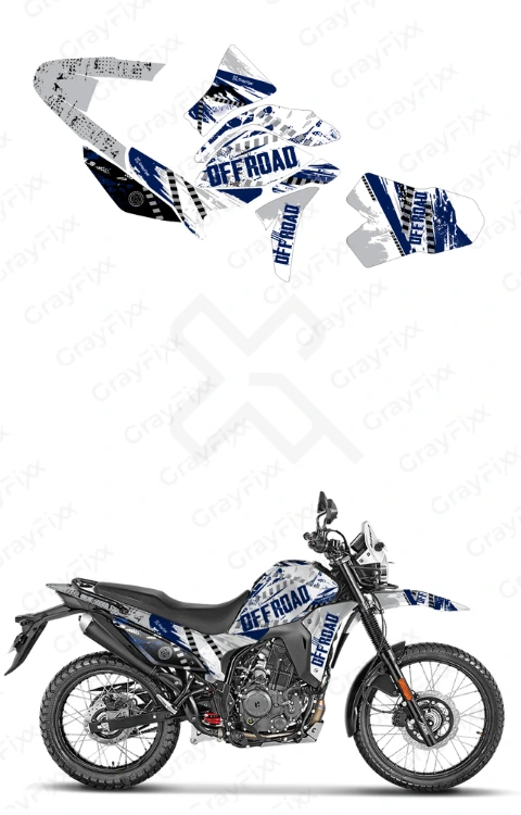 Off Road Edition Full Body Sticker Compatible with Xpulse 210 | Made in Premium Gloss Vinyl with FPF (Fade Protection Film), Waterproof, Precut Sticker, Pack of 1